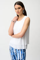 Joseph Ribkoff Silky Knit Layered Sleeveless Top Style 261189 .