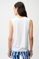 Joseph Ribkoff Silky Knit Layered Sleeveless Top Style 261189