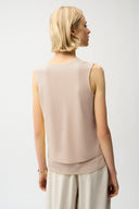 Joseph Ribkoff Silky Knit Layered Sleeveless Top Style 261189