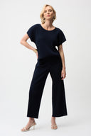 Joseph Ribkoff Pleated Scuba Crepe Boxy Top Style 261192