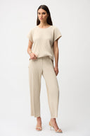 Joseph Ribkoff Pleated Scuba Crepe Boxy Top Style 261192