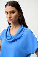 Joseph Ribkoff Eggshell Cocoon Top With Cowl Neckline Style 261194