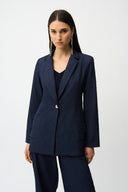 Joseph Ribkoff Straight Blazer With Notched Collar Style 261196