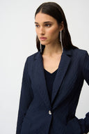 Joseph Ribkoff Straight Blazer With Notched Collar Style 261196