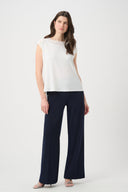 Joseph Ribkoff Straight Top With Guipure At Neckline Style 261200