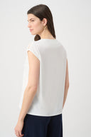 Joseph Ribkoff Straight Top With Guipure At Neckline Style 261200