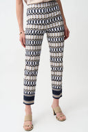Joseph Ribkoff Geometric Print Straight Pull-On Pants Style 261222