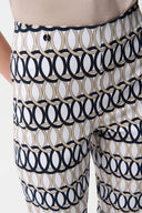 Joseph Ribkoff Geometric Print Straight Pull-On Pants Style 261222