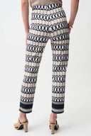 Joseph Ribkoff Geometric Print Straight Pull-On Pants Style 261222