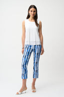 Joseph Ribkoff Abstract Print Crop Pull-On Pants Style 261223