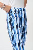 Joseph Ribkoff Abstract Print Crop Pull-On Pants Style 261223