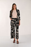 Frank Lyman Floral High-Waisted Wide-Leg Trousers Style 261225