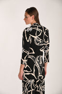 Frank Lyman Abstract Print Open-front Blazer Style 261226