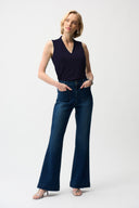 Joseph Ribkoff Sleeveless Trapeze Top With V-neckline Style 261229