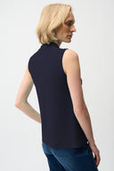 Joseph Ribkoff Sleeveless Trapeze Top With V-neckline Style 261229