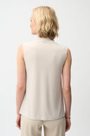 Joseph Ribkoff Sleeveless Trapeze Top With V-neckline Style 261229