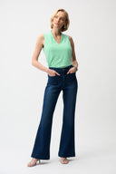 Joseph Ribkoff Sleeveless Trapeze Top With V-neckline Style 261229
