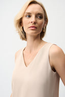 Joseph Ribkoff Sleeveless Straight Top With V-neckline Style 261248