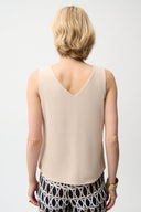 Joseph Ribkoff Sleeveless Straight Top With V-neckline Style 261248