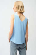 Joseph Ribkoff Sleeveless Straight Top With V-neckline Style 261248