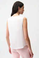Joseph Ribkoff Boxy Top With Gold Buttons Style 261249