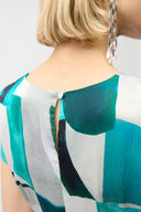 Joseph Ribkoff Geometric Print Fit and Flare Dress Style 261251