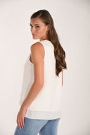 Frank Lyman V-neck Sleeveless Layered Top Style 261255