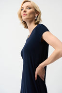 Joseph Ribkoff Cocoon Dress With Scoop Neckline Style 261259