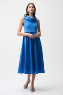 Joseph Ribkoff Fit and Flare Dress With Shawl Collar Style 261274