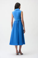 Joseph Ribkoff Fit and Flare Dress With Shawl Collar Style 261274