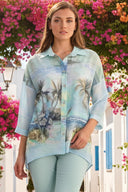 Frank Lyman Button Closure Floral Top Style 261279