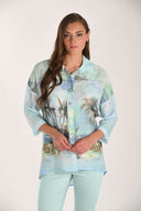 Frank Lyman Button Closure Floral Top Style 261279