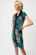 Joseph Ribkoff Geometric Print Sheath Dress Style 261295
