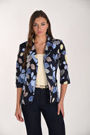 Frank Lyman Leaf Print Open Front Jacket Style 261297