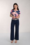 Frank Lyman High-Rise Wide-Leg Denim Pants Style 261303