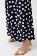 Joseph Ribkoff Dot Print Wide Leg Pants Style 261305