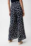 Joseph Ribkoff Dot Print Wide Leg Pants Style 261305