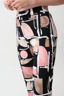Joseph Ribkoff Abstract Print Straight Pull-On Pants Style 261309