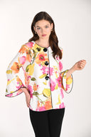 Frank Lyman Bell Sleeve Floral Print Jacket Style 261357