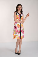 Frank Lyman Floral Sleeveless V-neck Dress Style 261358