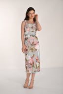 Frank Lyman Sleeveless Floral Midi Dress Style 261362