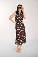 Frank Lyman Polka Dot A-line Dress Style 261380