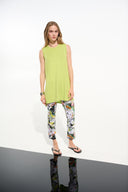 Joseph Ribkoff Tropical Print Pull-On Pants With Mesh Detail Style 261603