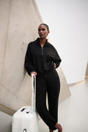 Joseph Ribkoff Sweatshirt With High Collar and Front Zipper Style 261610