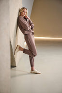 Joseph Ribkoff Sweatshirt With High Collar and Front Zipper Style 261610