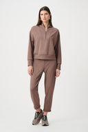 Joseph Ribkoff Sweatshirt With High Collar and Front Zipper Style 261610