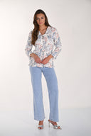 Frank Lyman Relaxed Mid-Rise Wide-Leg Jeans Style 261610