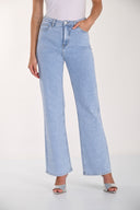 Frank Lyman Relaxed Mid-Rise Wide-Leg Jeans Style 261610