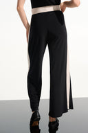 Joseph Ribkoff Silky Knit Color Block Wide Leg Pull-On Pants Style 261612