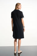 Joseph Ribkoff Trapeze Dress With Polo Collar Style 261614